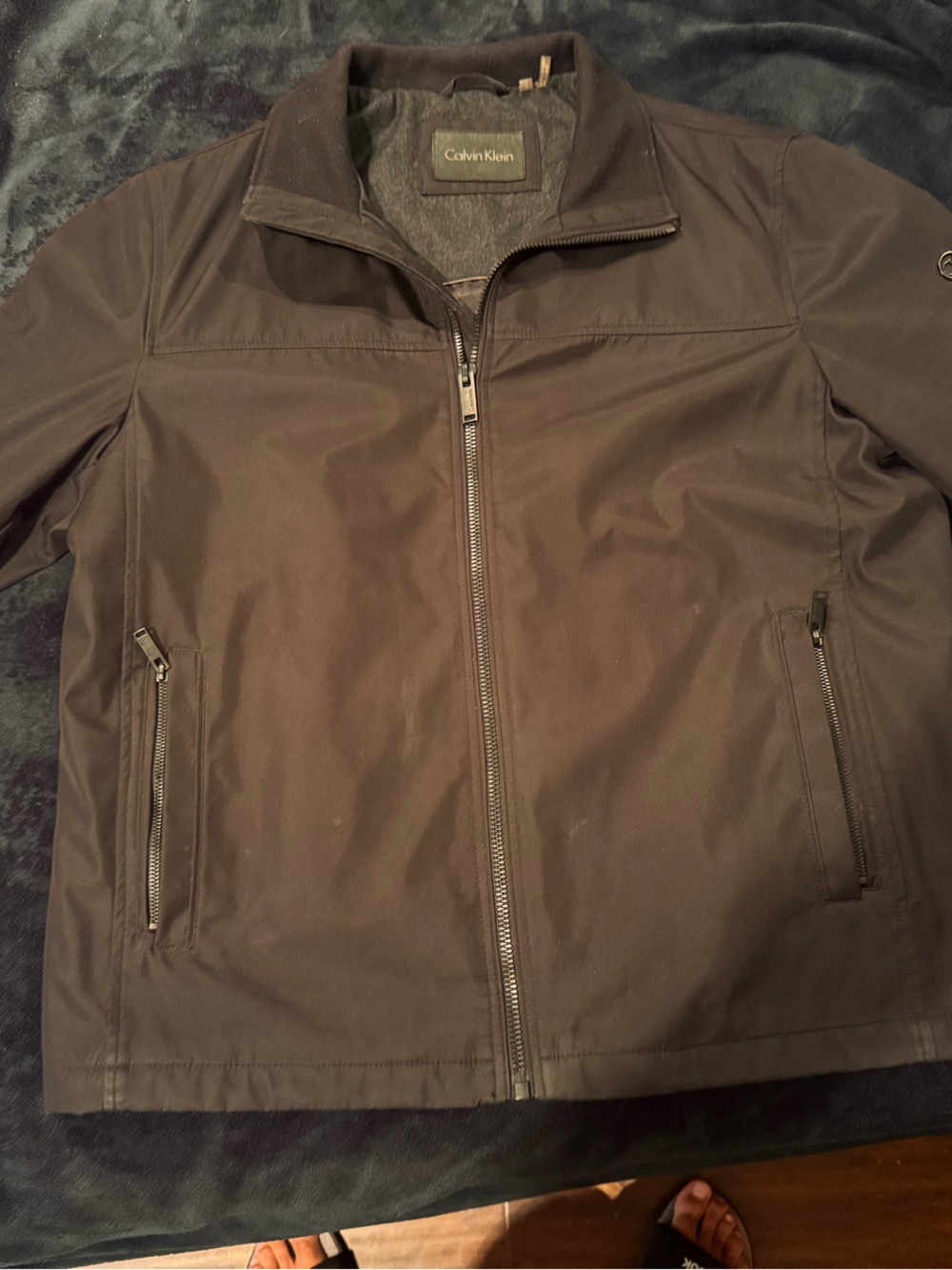 Calvin Klein Men's Black Lightweight Zip Jacket